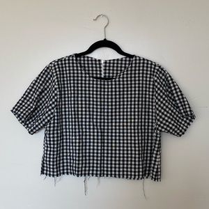 Cropped Plaid Shirt